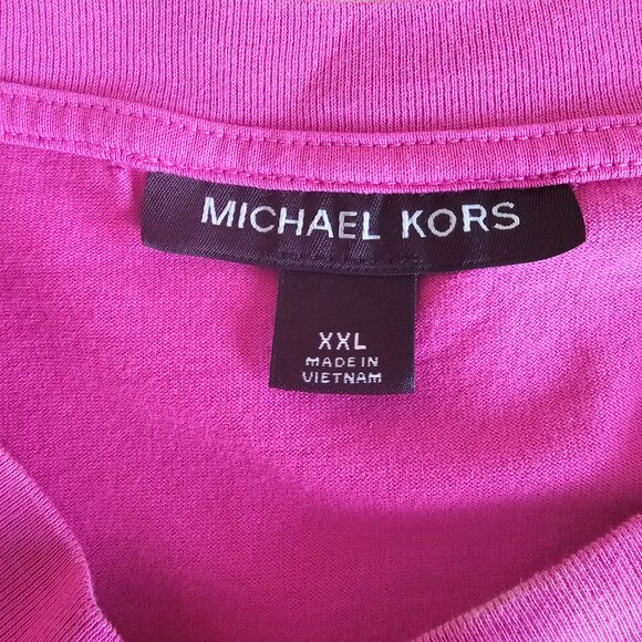 Michael Kors Men’s Button Up Shirt Pink Cotton XXL Made in Vietnam - Picture 4 of 6